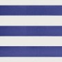 Toldo retráctil aluminio y tela azul y blanco 3x2,5 m