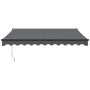 Toldo retráctil aluminio y tela gris antracita 3x2,5 m