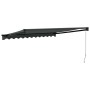 Toldo retráctil aluminio y tela gris antracita 3x2,5 m
