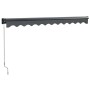 Toldo retráctil aluminio y tela gris antracita 3x2,5 m
