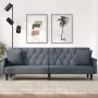 Dark gray velvet sofa bed with armrests by vidaXL, Sofas - Ref: Foro24-351945, Price: 311,22 €, Discount: %