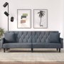 Schlafsofa aus dunkelgrauem Samt mit Armlehnen von vidaXL, Sofas - Ref: Foro24-351945, Preis: 320,70 €, Rabatt: %