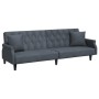 Schlafsofa aus dunkelgrauem Samt mit Armlehnen von vidaXL, Sofas - Ref: Foro24-351945, Preis: 320,70 €, Rabatt: %