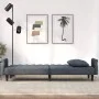 Dark gray velvet sofa bed with armrests by vidaXL, Sofas - Ref: Foro24-351945, Price: 311,22 €, Discount: %