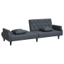 Schlafsofa aus dunkelgrauem Samt mit Armlehnen von vidaXL, Sofas - Ref: Foro24-351945, Preis: 320,70 €, Rabatt: %