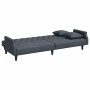 Schlafsofa aus dunkelgrauem Samt mit Armlehnen von vidaXL, Sofas - Ref: Foro24-351945, Preis: 320,70 €, Rabatt: %