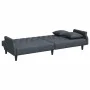 Schlafsofa aus dunkelgrauem Samt mit Armlehnen von vidaXL, Sofas - Ref: Foro24-351945, Preis: 311,22 €, Rabatt: %