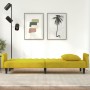 Yellow velvet sofa bed with armrests by vidaXL, Sofas - Ref: Foro24-351949, Price: 288,44 €, Discount: %