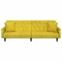 Yellow velvet sofa bed with armrests by vidaXL, Sofas - Ref: Foro24-351949, Price: 279,62 €, Discount: %