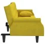 Yellow velvet sofa bed with armrests by vidaXL, Sofas - Ref: Foro24-351949, Price: 279,62 €, Discount: %