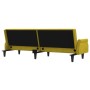 Yellow velvet sofa bed with armrests by vidaXL, Sofas - Ref: Foro24-351949, Price: 288,44 €, Discount: %