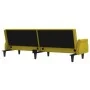 Yellow velvet sofa bed with armrests by vidaXL, Sofas - Ref: Foro24-351949, Price: 279,62 €, Discount: %