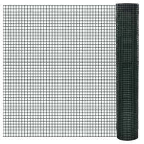 Alambrada galvanizada con revestimiento de PVC verde 10x1 m