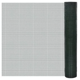 Drahtgeflecht Hühnerstall verzinkt mit grünem PVC-Beschichtung 25x1 m von vidaXL, Zaunpaneele - Ref: Foro24-140439, Preis: 61...