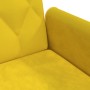 Yellow velvet sofa bed with armrests by vidaXL, Sofas - Ref: Foro24-351949, Price: 288,44 €, Discount: %