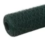 Alambrada de gallinero acero revestimiento PVC verde 25x1,2 m de vidaXL, Paneles de vallas - Ref: Foro24-143260, Precio: 47,5...