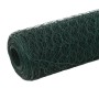 Grüner PVC-beschichteter Stahl-Maschendrahtzaun 25x1,2 m von vidaXL, Zaunpaneele - Ref: Foro24-143260, Preis: 46,34 €, Rabatt: %