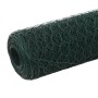 Grüner PVC-beschichteter Hühnerstalldraht aus Stahl, 25 x 1,5 m von vidaXL, Zaunpaneele - Ref: Foro24-143261, Preis: 55,68 €,...