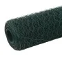 Grüner PVC-beschichteter Hühnerstalldraht aus Stahl, 25 x 1,2 m von vidaXL, Zaunpaneele - Ref: Foro24-143263, Preis: 36,77 €,...