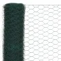 Grüner PVC-beschichteter Hühnerstalldraht aus Stahl, 25 x 1,2 m von vidaXL, Zaunpaneele - Ref: Foro24-143263, Preis: 36,77 €,...