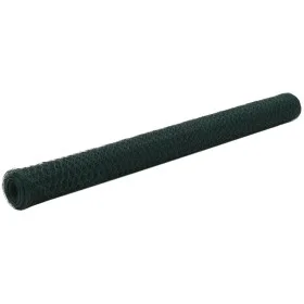Grüner PVC-beschichteter Hühnerstalldraht aus Stahl, 25 x 1,5 m von vidaXL, Zaunpaneele - Ref: Foro24-143267, Preis: 53,72 €,...