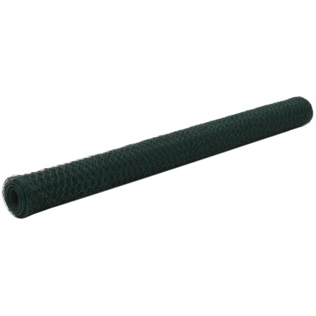 Grüner PVC-beschichteter Hühnerstalldraht aus Stahl, 25 x 1,5 m von vidaXL, Zaunpaneele - Ref: Foro24-143267, Preis: 54,86 €,...