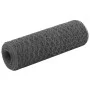 Alambrada de gallinero acero revestimiento PVC gris 25x0,5 m by vidaXL, fence panels - Ref: Foro24-143272, Price: 25,66 €, Di...