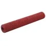 Roter PVC-beschichteter Stahl-Maschendrahtzaun 25x1 m von vidaXL, Zaunpaneele - Ref: Foro24-143304, Preis: 47,73 €, Rabatt: %