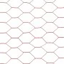 Steel chicken wire with red PVC coating 25x1.5 m by vidaXL, fence panels - Ref: Foro24-143315, Price: 55,18 €, Discount: %