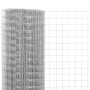 10x0.5m silver galvanized steel wire mesh by vidaXL, fence panels - Ref: Foro24-143610, Price: 20,34 €, Discount: %