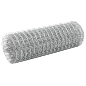 10x0.5m silver galvanized steel wire mesh by vidaXL, fence panels - Ref: Foro24-143611, Price: 20,41 €, Discount: %