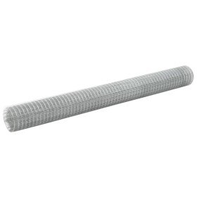 Silver Galvanized Steel Wire Mesh 10x1.5m by vidaXL, fence panels - Ref: Foro24-143614, Price: 48,93 €, Discount: %