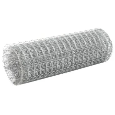 Silberverzinktes Stahldrahtgeflecht 25x0,5 m von vidaXL, Zaunpaneele - Ref: Foro24-143616, Preis: 42,57 €, Rabatt: %
