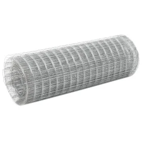 Galvanized steel wire mesh, silver, 25x0.5 m by vidaXL, fence panels - Ref: Foro24-143617, Price: 33,77 €, Discount: %