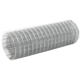 Silberverzinktes Stahldrahtgeflecht 25x0,5 m von vidaXL, Zaunpaneele - Ref: Foro24-143619, Preis: 38,77 €, Rabatt: %