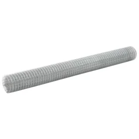 Galvanized silver chicken wire fence 25x1.5m by vidaXL, fence panels - Ref: Foro24-143620, Price: 166,31 €, Discount: %