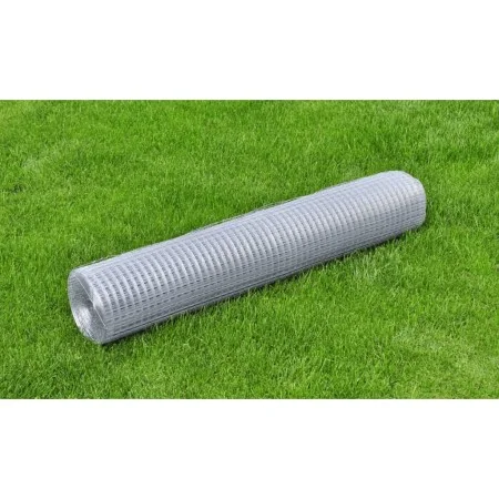 10x1m silberverzinktes Stahldrahtgeflecht von vidaXL, Zaunpaneele - Ref: Foro24-140428, Preis: 31,97 €, Rabatt: %