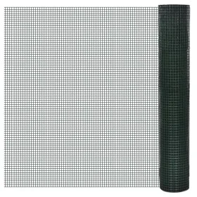 Galvanized fence with green PVC coating 25x1 m by vidaXL, fence panels - Ref: Foro24-140438, Price: 55,81 €, Discount: %