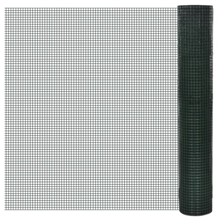 Verzinkter Zaun mit grüner PVC-Beschichtung 25x1 m von vidaXL, Zaunpaneele - Ref: Foro24-140438, Preis: 56,37 €, Rabatt: %