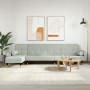Sofá cama en forma de L terciopelo gris claro 271x140x70 cm by vidaXL, Sofas - Ref: Foro24-3157221, Price: 472,01 €, Discount: %