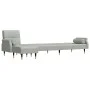 Sofá cama en forma de L terciopelo gris claro 271x140x70 cm von vidaXL, Sofas - Ref: Foro24-3157221, Preis: 484,05 €, Rabatt: %