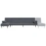 L-shaped sofa bed dark gray velvet 271x140x70 cm by vidaXL, Sofas - Ref: Foro24-3157222, Price: 462,64 €, Discount: %