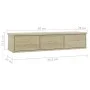 Drawer shelf for oak plywood wall 88x26x18.5cm by vidaXL, Shelves and shelves - Ref: Foro24-800597, Price: 63,72 €, Discount: %