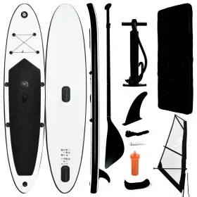 Inflatable paddle surf board with black and white sail by vidaXL, Paddleboards - Ref: Foro24-92736, Price: 606,78 €, Discount: %