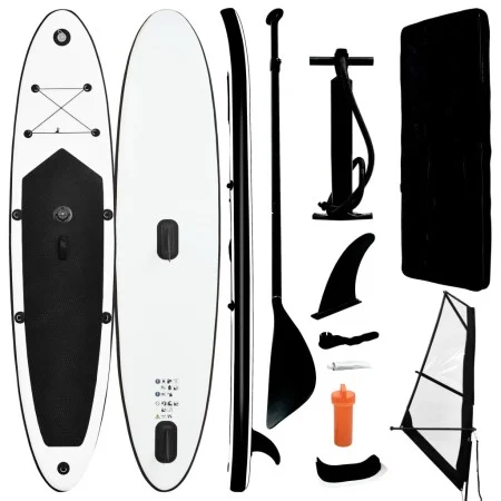 Inflatable paddle surf board with black and white sail by vidaXL, Paddleboards - Ref: Foro24-92736, Price: 606,78 €, Discount: %