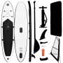 Aufblasbares Paddle-Surfbrett mit schwarz-weißem Segel von vidaXL, Paddleboards - Ref: Foro24-92736, Preis: 512,97 €, Rabatt: %