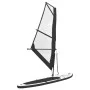 Aufblasbares Paddle-Surfbrett mit schwarz-weißem Segel von vidaXL, Paddleboards - Ref: Foro24-92736, Preis: 606,78 €, Rabatt: %