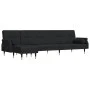 L-förmiges Schlafsofa aus schwarzem Samt 271x140x70 cm von vidaXL, Sofas - Ref: Foro24-3157224, Preis: 470,44 €, Rabatt: %
