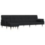 L-förmiges Schlafsofa aus schwarzem Samt 271x140x70 cm von vidaXL, Sofas - Ref: Foro24-3157224, Preis: 480,32 €, Rabatt: %