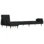 L-förmiges Schlafsofa aus schwarzem Samt 271x140x70 cm von vidaXL, Sofas - Ref: Foro24-3157224, Preis: 470,44 €, Rabatt: %